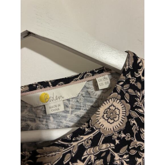 Boden Dress 8 Womens Ruffle Enchanting Twig Long Sleeve Knee Length Fall Boho - Picture 5 of 11